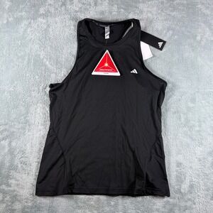 Adidas Women Black Training D4T Tank Top IX9407 Deltapeak Racerback Gym Large